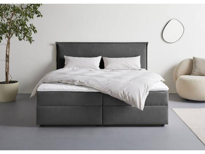 Boxbett S.OLIVER Alissia , anthrazit, B:198cm L:206cm, Komplettbetten, Boxbett mit Bettkasten, inkl. Topper Boxbett S.OLIVER Alissia , anthrazit, B:198cm L:206cm, Komplettbetten, Boxbett mit Bettkasten, inkl. Topper von s.Oliver