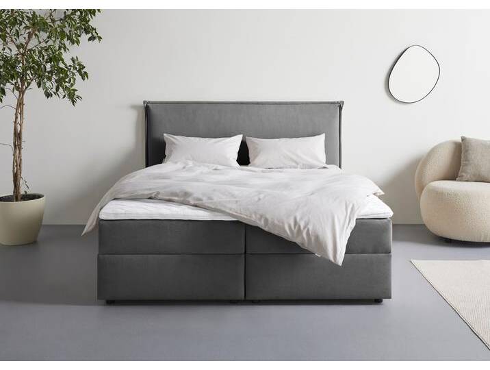 Boxbett S.OLIVER Alissia , anthrazit, Microfaser Tonnentaschenfederkern H2, Liegefläche B/L: 160cm x 200cm, H2 + H2, Federkern-Festpolster, Komplettbetten, Boxbett mit Bettkasten, inkl. Topper Boxbett S.OLIVER Alissia , anthrazit, Microfaser Tonnentaschenfederkern H2, Liegefläche B/L: 160cm x 200cm, H2 + H2, Federkern-Festpolster, Komplettbetten, Boxbett mit Bettkasten, inkl. Topper von s.Oliver
