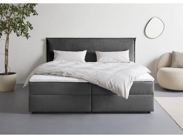 Boxbett S.OLIVER Alissia , anthrazit, Microfaser Tonnentaschenfederkern H4, Liegefläche B/L: 200cm x 200cm, Gewicht bis: 120 kg H4, Federkern-Festpolster, Komplettbetten, Boxbett mit Bettkasten, inkl. Topper Boxbett S.OLIVER Alissia , anthrazit, Microfaser Tonnentaschenfederkern H4, Liegefläche B/L: 200cm x 200cm, Gewicht bis: 120 kg H4, Federkern-Festpolster, Komplettbetten, Boxbett mit Bettkasten, inkl. Topper von s.Oliver