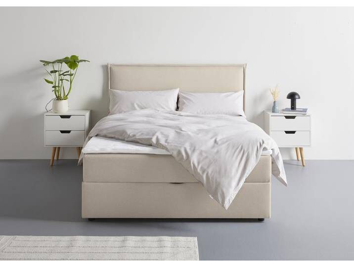 Boxbett S.OLIVER Alissia , beige, B:158cm L:206cm, Komplettbetten, Boxbett mit Bettkasten, inkl. Topper Boxbett S.OLIVER Alissia , beige, B:158cm L:206cm, Komplettbetten, Boxbett mit Bettkasten, inkl. Topper von s.Oliver