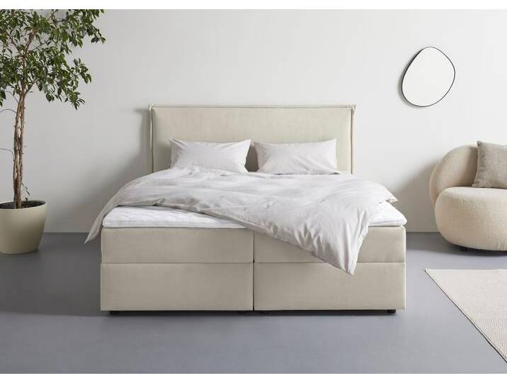 Boxbett S.OLIVER Alissia , beige, B:178cm L:206cm, Komplettbetten, Boxbett mit Bettkasten, inkl. Topper Boxbett S.OLIVER Alissia , beige, B:178cm L:206cm, Komplettbetten, Boxbett mit Bettkasten, inkl. Topper von s.Oliver