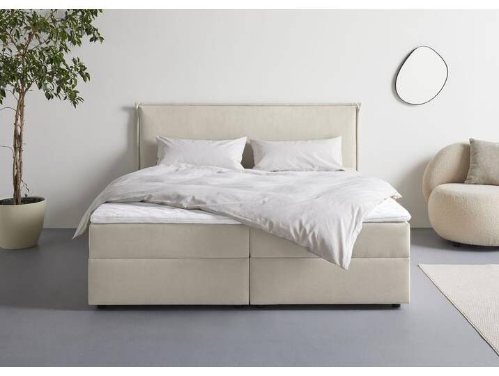 Boxbett S.OLIVER Alissia , beige, B:198cm L:206cm, Komplettbetten, Boxbett mit Bettkasten, inkl. Topper Boxbett S.OLIVER Alissia , beige, B:198cm L:206cm, Komplettbetten, Boxbett mit Bettkasten, inkl. Topper von s.Oliver