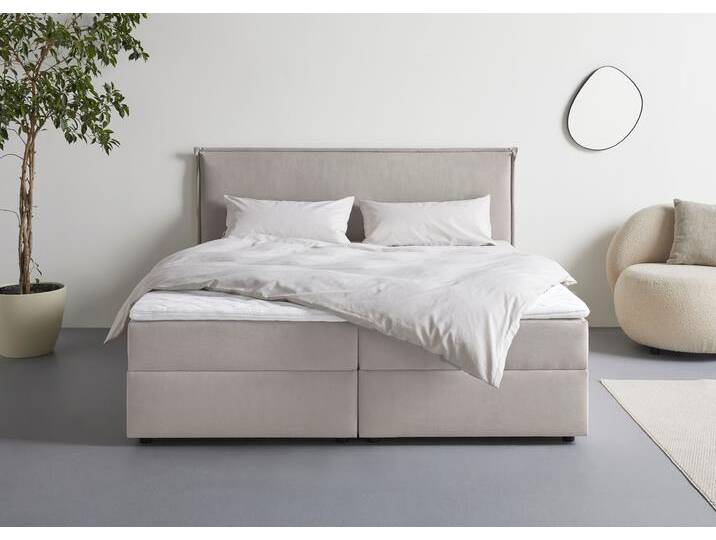 Boxbett S.OLIVER Alissia , grau, B:198cm L:206cm, Komplettbetten, Boxbett mit Bettkasten, inkl. Topper Boxbett S.OLIVER Alissia , grau, B:198cm L:206cm, Komplettbetten, Boxbett mit Bettkasten, inkl. Topper von s.Oliver