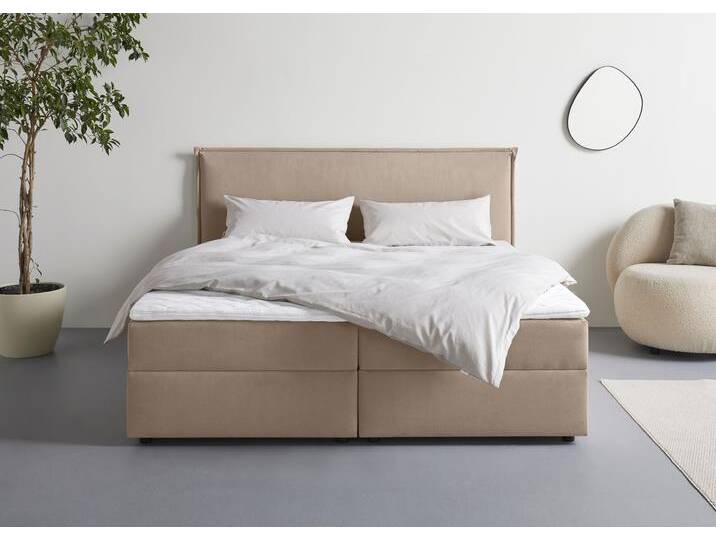 Boxbett S.OLIVER Alissia , hellbraun, B:198cm L:206cm, Komplettbetten, Boxbett mit Bettkasten, inkl. Topper Boxbett S.OLIVER Alissia , hellbraun, B:198cm L:206cm, Komplettbetten, Boxbett mit Bettkasten, inkl. Topper von s.Oliver