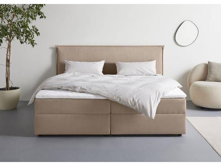 Boxbett S.OLIVER Alissia , hellbraun, Microfaser Tonnentaschenfederkern H4, Liegefläche B/L: 200cm x 200cm, Gewicht bis: 120 kg H4, Federkern-Festpolster, Komplettbetten, Boxbett mit Bettkasten, inkl. Topper Boxbett S.OLIVER Alissia , hellbraun, Microfaser Tonnentaschenfederkern H4, Liegefläche B/L: 200cm x 200cm, Gewicht bis: 120 kg H4, Federkern-Festpolster, Komplettbetten, Boxbett mit Bettkasten, inkl. Topper von s.Oliver