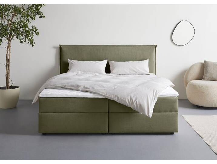 Boxbett S.OLIVER Alissia , moosgrün, B:198cm L:206cm, Komplettbetten, Boxbett mit Bettkasten, inkl. Topper Boxbett S.OLIVER Alissia , moosgrün, B:198cm L:206cm, Komplettbetten, Boxbett mit Bettkasten, inkl. Topper von s.Oliver