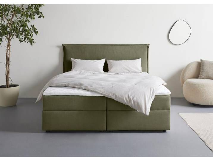 Boxbett S.OLIVER Alissia , moosgrün, Microfaser Bonellfederkern H2, Liegefläche B/L: 160cm x 200cm, H2 + H2, Federkern-Festpolster, Komplettbetten, Boxbett mit Bettkasten, inkl. Topper Boxbett S.OLIVER Alissia , moosgrün, Microfaser Bonellfederkern H2, Liegefläche B/L: 160cm x 200cm, H2 + H2, Federkern-Festpolster, Komplettbetten, Boxbett mit Bettkasten, inkl. Topper von s.Oliver