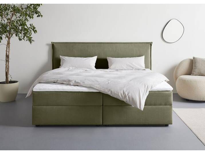 Boxbett S.OLIVER Alissia , moosgrün, Microfaser Bonellfederkern H2, Liegefläche B/L: 200cm x 200cm, H2 + H2, Federkern-Festpolster, Komplettbetten, Boxbett mit Bettkasten, inkl. Topper Boxbett S.OLIVER Alissia , moosgrün, Microfaser Bonellfederkern H2, Liegefläche B/L: 200cm x 200cm, H2 + H2, Federkern-Festpolster, Komplettbetten, Boxbett mit Bettkasten, inkl. Topper von s.Oliver