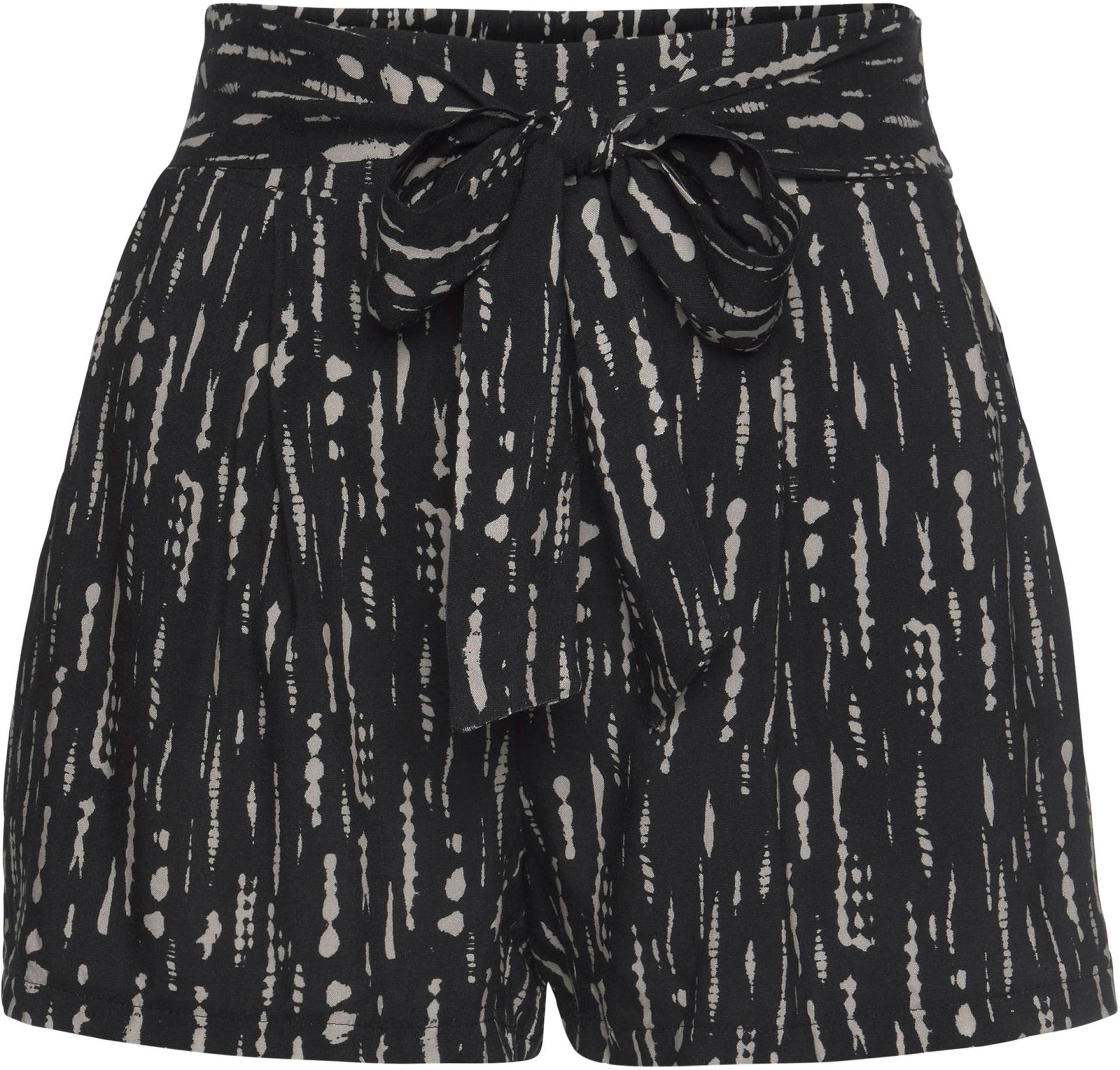 Webshorts in schwarz-beige-bedruckt von s.Oliver von s.Oliver