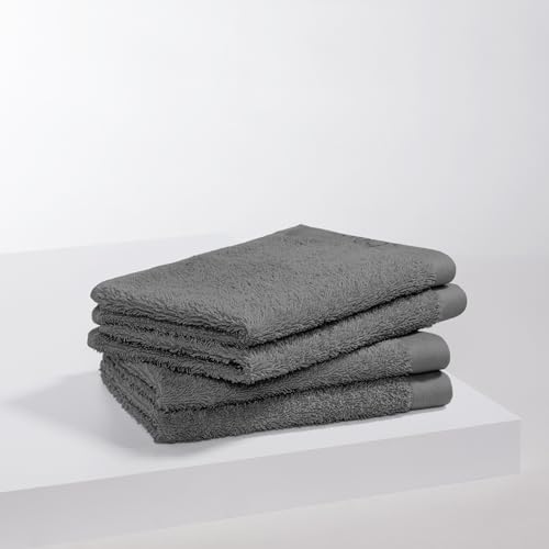 s.Oliver 4 TLG Gästehandtuch Set - 100% Baumwolle, 600 g/m², weich & angenehm, 4X Gästehandtücher grau s.Oliver 4 TLG Gästehandtuch Set - 100% Baumwolle, 600 g/m², weich & angenehm, 4X Gästehandtücher grau von s.Oliver