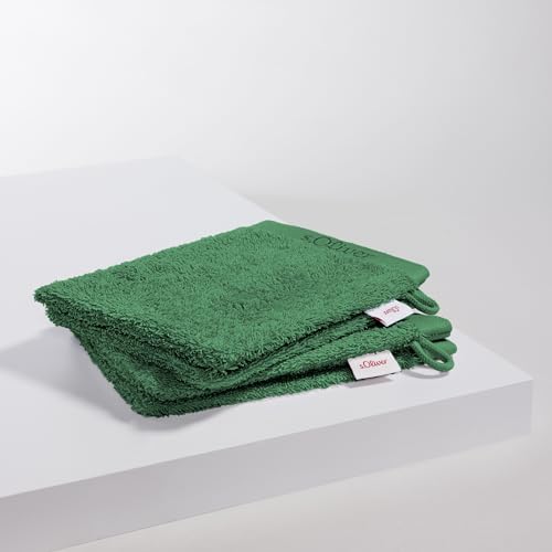 s.Oliver 4 TLG Waschhandschuh Set - 100% Baumwolle, 600 g/m², weich & angenehm, 4X Waschlappen grün s.Oliver 4 TLG Waschhandschuh Set - 100% Baumwolle, 600 g/m², weich & angenehm, 4X Waschlappen grün von s.Oliver