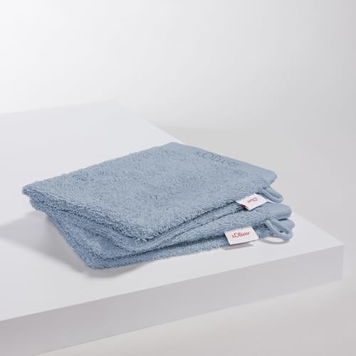 s.Oliver 4 TLG Waschhandschuh Set - 100% Baumwolle, 600 g/m², weich & angenehm, 4X Waschlappen hellblau s.Oliver 4 TLG Waschhandschuh Set - 100% Baumwolle, 600 g/m², weich & angenehm, 4X Waschlappen hellblau von s.Oliver