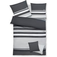 s.Oliver Bettwäsche "Fenja in Gr. 135x200 oder 155x220 cm" 3 tlg. gestreifte Bettwäsche, mit GRATIS-Zugabe: 2x Kissenhüllen von s.Oliver