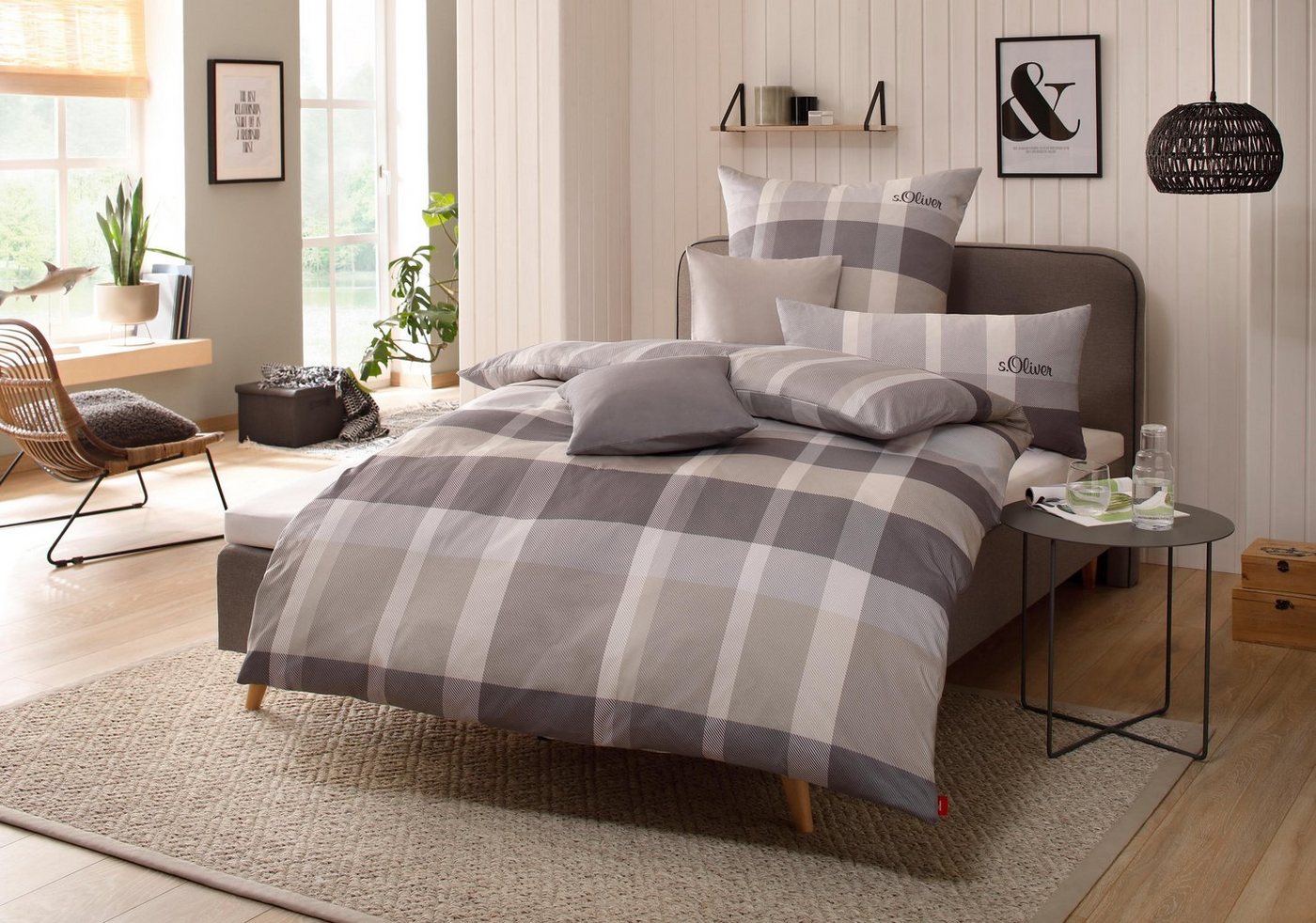 s.Oliver Bettwäsche Tabea in Gr. 135x200 oder 155x220 cm, Biber, 2 teilig, Markenbettwäsche mit GRATIS-Zugabe: 2x Kissenhülle, mit Reißverschluss s.Oliver Bettwäsche Tabea in Gr. 135x200 oder 155x220 cm, Biber, 2 teilig, Markenbettwäsche mit GRATIS-Zugabe: 2x Kissenhülle, mit Reißverschluss von s.Oliver