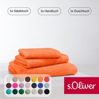 s.Oliver Handtuch Set "s.Oliver, Premium Qualität, 600 gr/m²,", Set, 3 tlg., Walkfrottier, 1 Gästetuch 30x50 cm, 1 Handtuch 50x100 cm, 1 Duschtuch 70x140 cm von s.Oliver