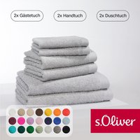 s.Oliver Handtuch Set "s.Oliver, Premium Qualität, 600 gr/m²", Set, 6 tlg., Walkfrottier, 2 Gästetücher 30x50, 2 Handtücher 50x100, 2 Duschtücher 70x140 von s.Oliver
