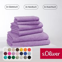 s.Oliver Handtuch Set "s.Oliver, Premium Qualität, 600 gr/m²", Set, 6 tlg., Walkfrottier, 2 Gästetücher 30x50, 2 Handtücher 50x100, 2 Duschtücher 70x140 von s.Oliver
