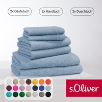 s.Oliver Handtuch Set "s.Oliver, Premium Qualität, 600 gr/m²", Set, 6 tlg., Walkfrottier, 2 Gästetücher 30x50, 2 Handtücher 50x100, 2 Duschtücher 70x140 von s.Oliver
