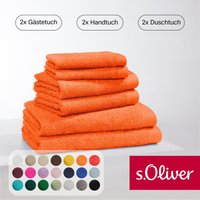 s.Oliver Handtuch Set "s.Oliver, Premium Qualität, 600 gr/m²", Set, 6 tlg., Walkfrottier, 2 Gästetücher 30x50, 2 Handtücher 50x100, 2 Duschtücher 70x140 von s.Oliver