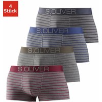 s.Oliver Boxer "Boxershorts für Herren", (Packung, 4 St.), in Hipster-Form aus Baumwoll-Mix von s.Oliver