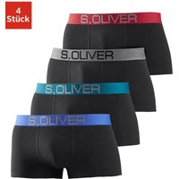 s.Oliver Boxer "Boxershorts für Herren", (Packung, 4 St.), in Hipster-Form aus Baumwoll-Mix von s.Oliver