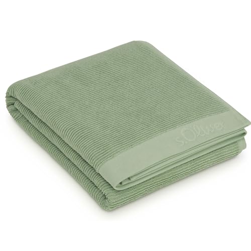s.Oliver Saunahandtuch 080x200-100% Baumwolle, weich & saugstark, Badetuch hellgrün von s.Oliver