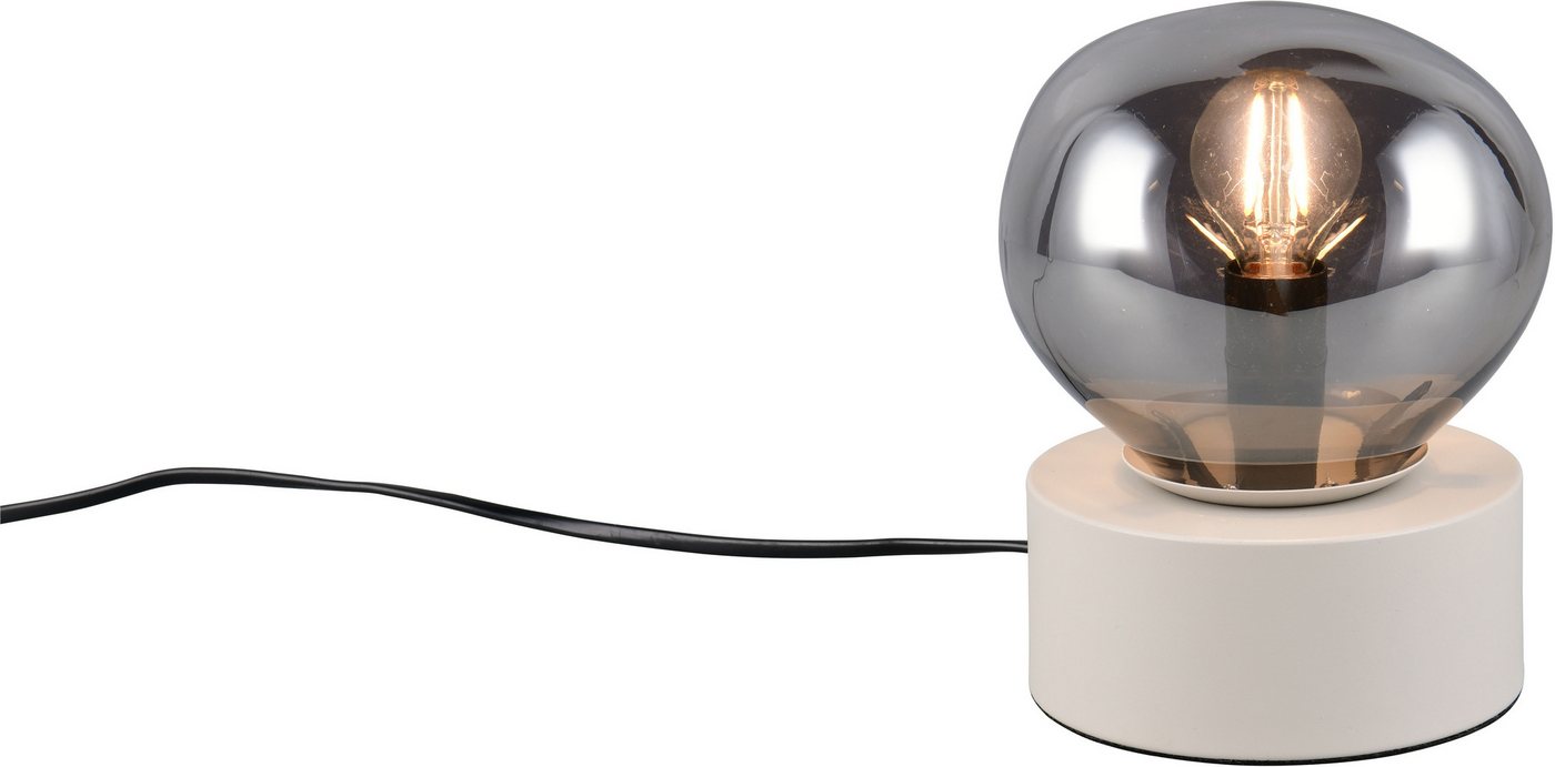 s.Oliver Tischleuchte ANJELLA, On/Off-Touch Tischleuchte exkl 1x E14 max 10W, warm grey, Ein-/Ausschalter, Leuchtmittel wechselbar, warmweiß - kaltweiß, mit mundgeblasenem Glas Lampenschirm in rauchgrau, 18,5 x Ø14,5cm s.Oliver Tischleuchte ANJELLA, On/Off-Touch Tischleuchte exkl 1x E14 max 10W, warm grey, Ein-/Ausschalter, Leuchtmittel wechselbar, warmweiß - kaltweiß, mit mundgeblasenem Glas Lampenschirm in rauchgrau, 18,5 x Ø14,5cm von s.Oliver