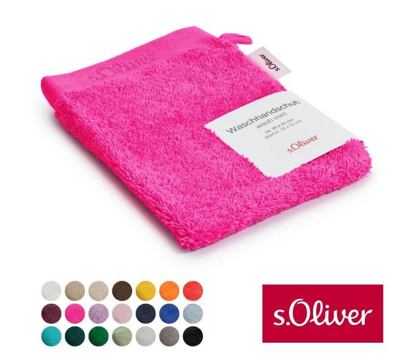 s.Oliver Waschhandschuh s.Oliver, Premium Qualität, 600 gr/m², auch als Sets erhältlich, Walkfrottier (1-St), große Farbauswahl, auch als Duschtuch, Handtuch, Gästetuch von s.Oliver