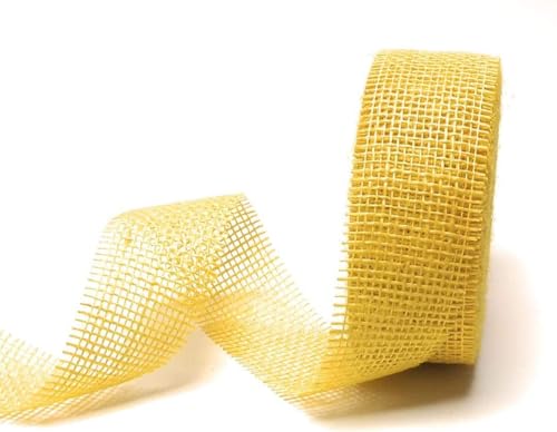 Juteband 25m x 50mm Gelb Netzband Dekoband Jute Gitterband Dekonetz Juteband 25m x 50mm Gelb Netzband Dekoband Jute Gitterband Dekonetz von s.dekoda