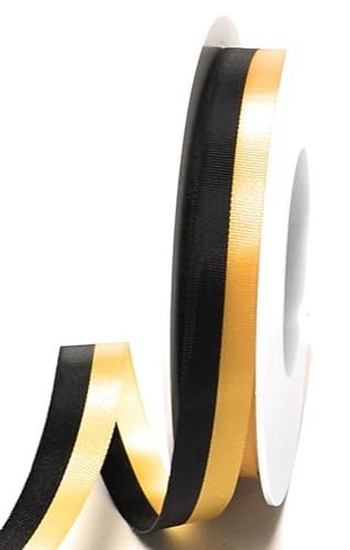 Nationalband 25m x 15mm Schwarz - Gelb Vereinsband Ordensband Fanband Dekoband Nationalband 25m x 15mm Schwarz - Gelb Vereinsband Ordensband Fanband Dekoband von s.dekoda