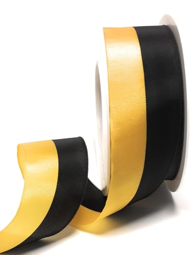 Nationalband 25m x 40mm Schwarz - Gelb Vereinsband Ordensband Fanband Dekoband Nationalband 25m x 40mm Schwarz - Gelb Vereinsband Ordensband Fanband Dekoband von s.dekoda