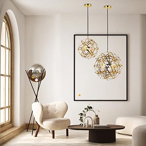 s.luce Atom Ø 70cm dimmbare LED-Pendelleuchte Metallkugel Pendellampe Hängelampe Hängeleuchte, Farbe:Goldfarben s.luce Atom Ø 70cm dimmbare LED-Pendelleuchte Metallkugel Pendellampe Hängelampe Hängeleuchte, Farbe:Goldfarben von s`luce