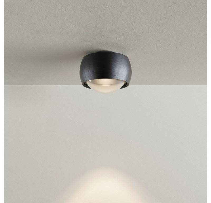 s.luce Deckenleuchte LED Deckenleuchte Beam mit Linse Aufbauspot Ø 8cm Schwarz, Warmweiß von s.luce