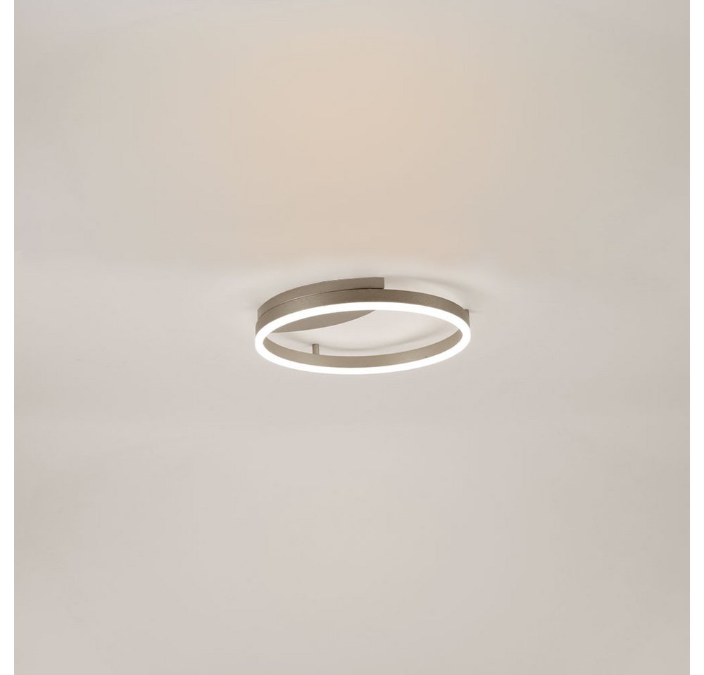 s.luce Deckenleuchte LED Ring Wandlampe & Deckenleuchte Dimmbar modern rund Aluminium, Warmweiß s.luce Deckenleuchte LED Ring Wandlampe & Deckenleuchte Dimmbar modern rund Aluminium, Warmweiß von s.luce