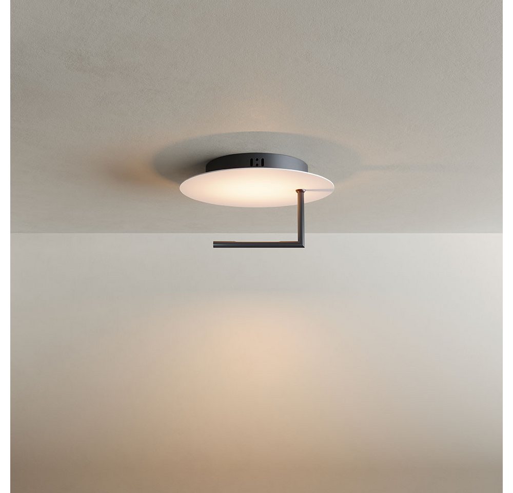 s.luce Deckenleuchte LED Wandlampe Deckenlampe Edge Weiß, Warmweiß von s.luce