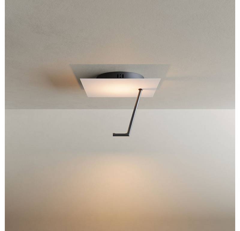 s.luce Deckenleuchte LED Wandlampe Deckenlampe Hook Weiß, Warmweiß von s.luce