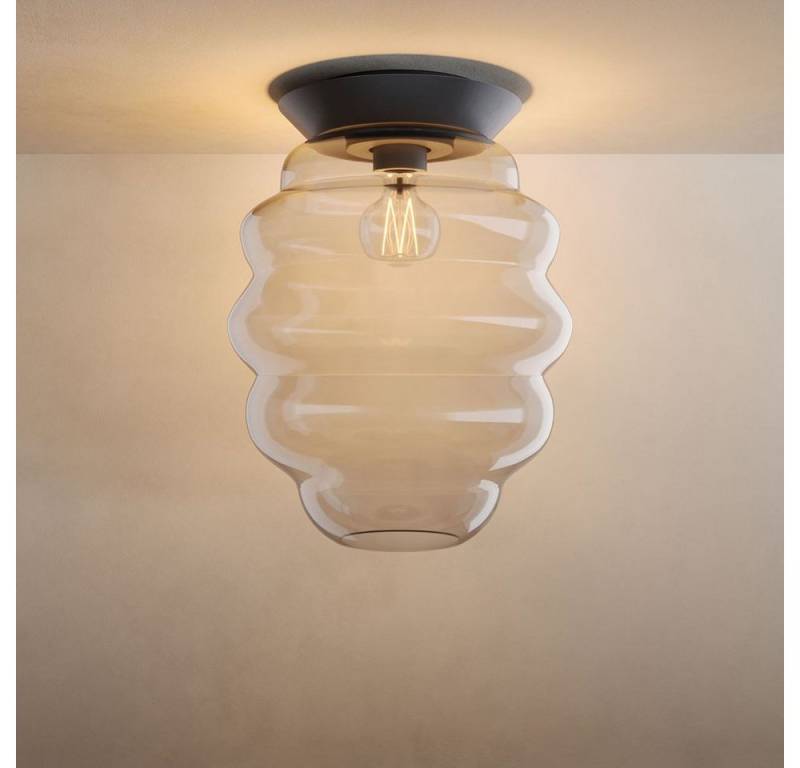s.luce Deckenleuchte s.luce Echos Glas-Deckenleuchte E27 Klar, Schwarz s.luce Deckenleuchte s.luce Echos Glas-Deckenleuchte E27 Klar, Schwarz von s.luce