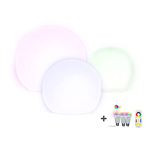 s.luce Globe Set Garten Kugelleuchten Kugellampe Kugelleuchte Gartenlampe Gartenleuchte Modell:3er Set klein, Leuchtmittel:E27 iLight s.luce Globe Set Garten Kugelleuchten Kugellampe Kugelleuchte Gartenlampe Gartenleuchte Modell:3er Set klein, Leuchtmittel:E27 iLight von s`luce