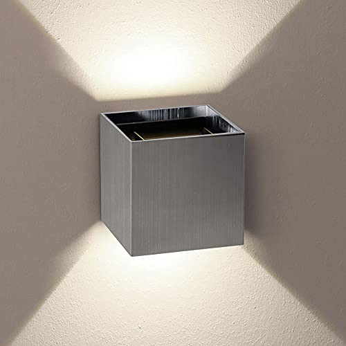 s.luce Ixa LED High Power Wandlampe IP20 Dimmbare Wandleuchte Up und Down Light, Farbe Edelstahl, Quadratisch s.luce Ixa LED High Power Wandlampe IP20 Dimmbare Wandleuchte Up und Down Light, Farbe Edelstahl, Quadratisch von s`luce