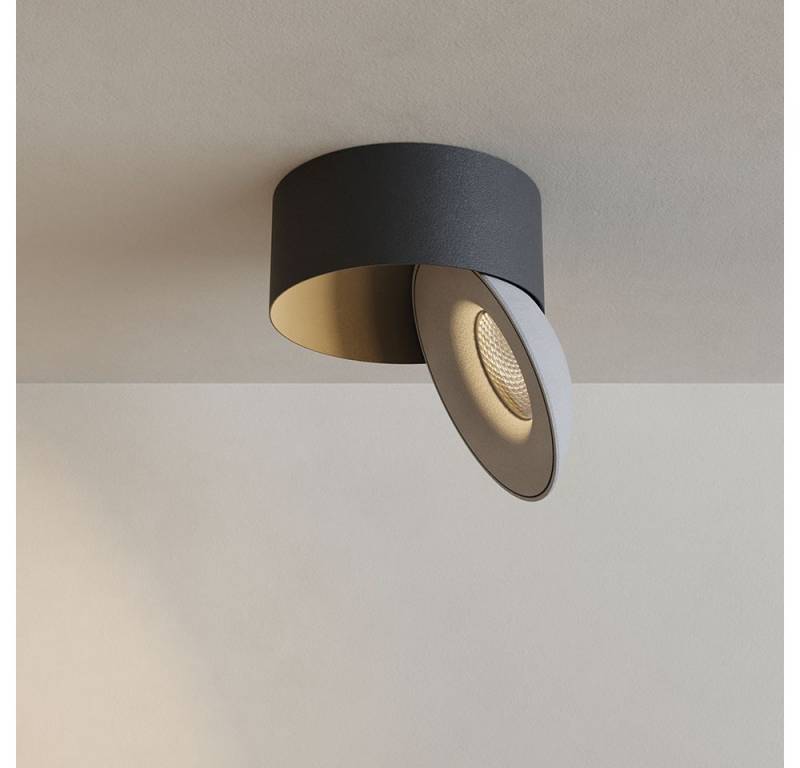 s.luce LED Deckenstrahler Santa Neo schwenkbar & dimmbar Schwarz, Weiß, Warmweiß von s.luce