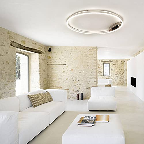 s.luce LED Ring 100 Wandleuchte & Deckenleuchte Dimmbar, Rund und Modern Farbe Aluminium von s`luce