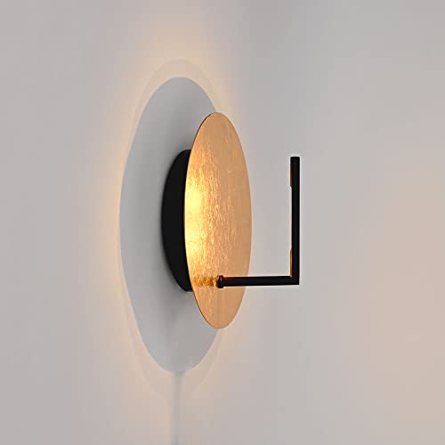 s.luce LED Wand- und Deckenlampe Edge, Farbe:Blattgold, Größe:Ø 30cm von s.luce