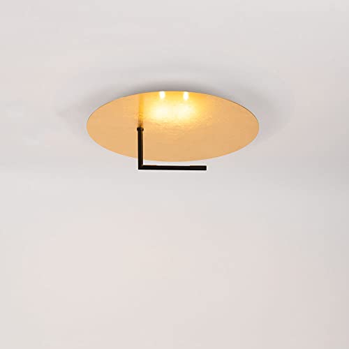 s.luce LED Wand- und Deckenlampe Edge, Farbe:Blattgold, Größe:Ø 45cm von s.luce