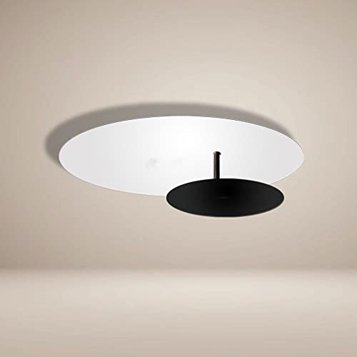 s.luce LED Wand- und Deckenlampe Plate, Farbe:Weiß, Größe:Ø 45cm von s.luce