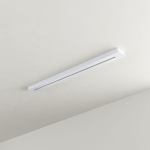 s.luce Modular Balken Baldachin mehrflammig Rechteckig Lampen-Aufhängung, Farbe:Weiß, Ausführung:1-reihig, Größe:120cm von s`luce