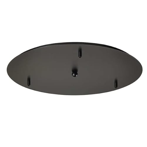 s.luce Modular Hängeleuchten-Baldachin 3-flammig oder 5-flammig, Farbe:Schwarz, Ausführung:3-flammig von s`luce