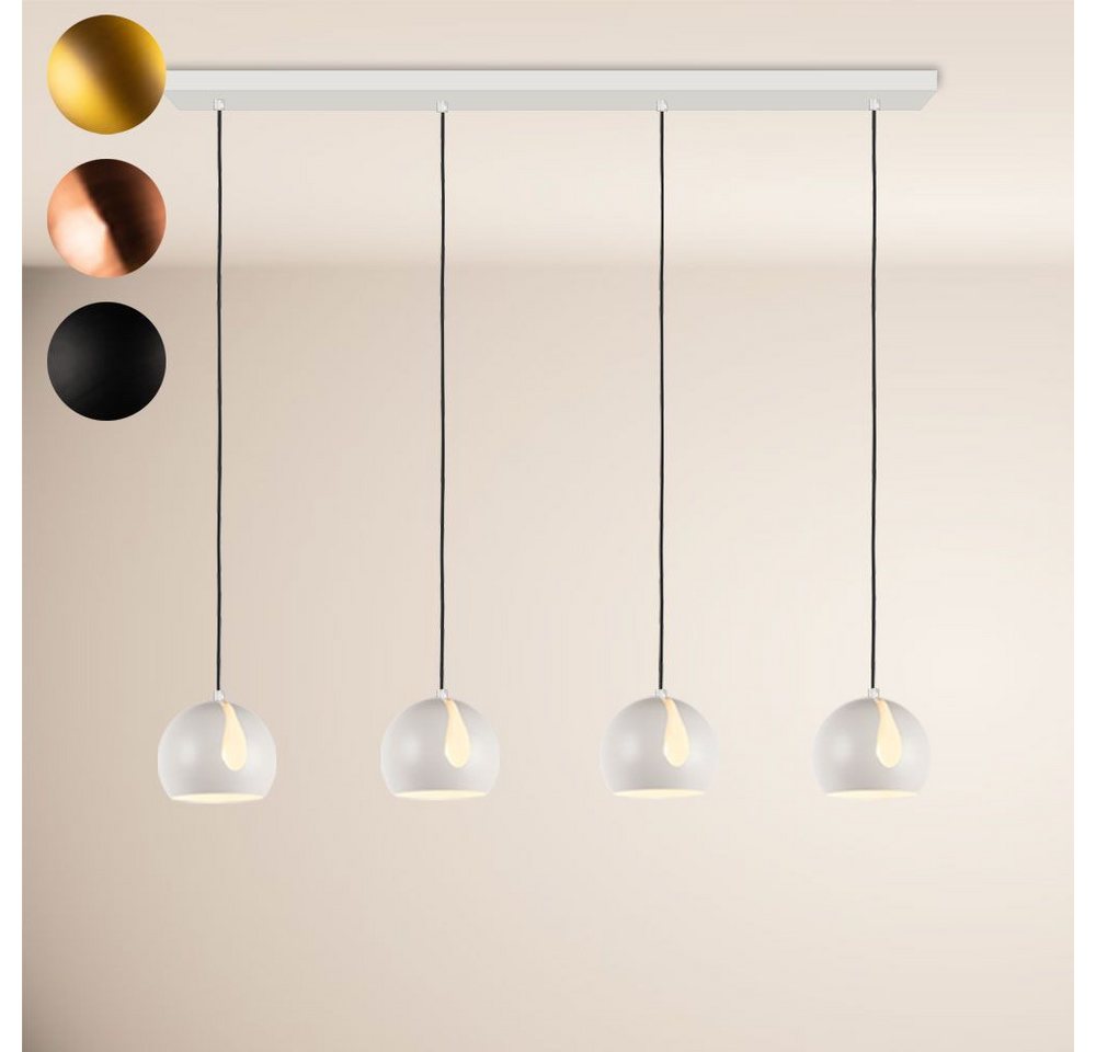 s.luce Pendelleuchte Ball Esstisch-Pendelleuchte 2-5-flammig Ø 20cm Balken 120cm Schwarz s.luce Pendelleuchte Ball Esstisch-Pendelleuchte 2-5-flammig Ø 20cm Balken 120cm Schwarz von s.luce