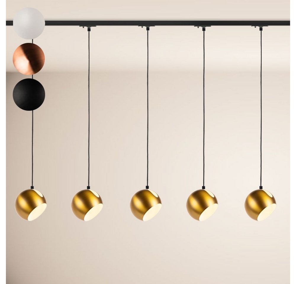 s.luce Pendelleuchte Ball Esstischlampe 1-Phasen-Schiene 200cm Ø 20cm Endeinsp. Schwarz s.luce Pendelleuchte Ball Esstischlampe 1-Phasen-Schiene 200cm Ø 20cm Endeinsp. Schwarz von s.luce