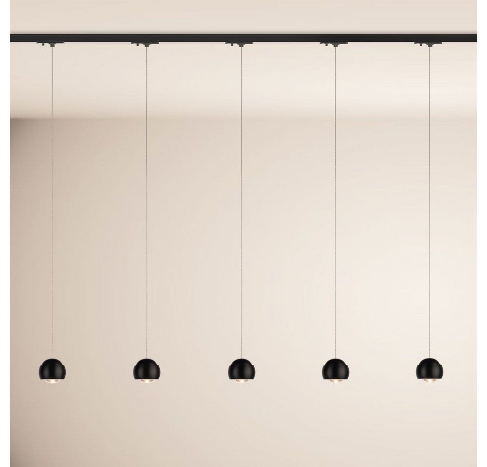 s.luce Pendelleuchte Beam LED 1-Phase-Schiene 200cm Esszimmerlampe Endeinspeiser Schwarz, Warmweiß s.luce Pendelleuchte Beam LED 1-Phase-Schiene 200cm Esszimmerlampe Endeinspeiser Schwarz, Warmweiß von s.luce