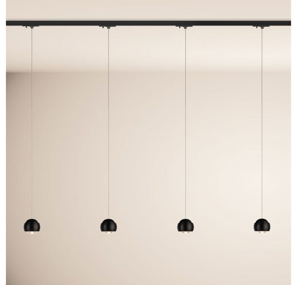 s.luce Pendelleuchte Beam LED 1-Phase-Schiene 200cm Esszimmerlampe Endeinspeiser Schwarz, Warmweiß s.luce Pendelleuchte Beam LED 1-Phase-Schiene 200cm Esszimmerlampe Endeinspeiser Schwarz, Warmweiß von s.luce